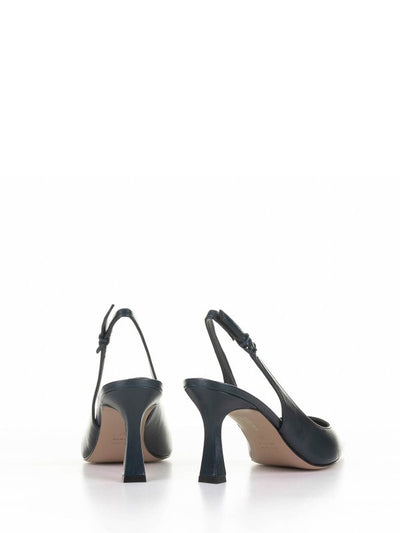 Slingback Chanel In Nappa Blu Navy