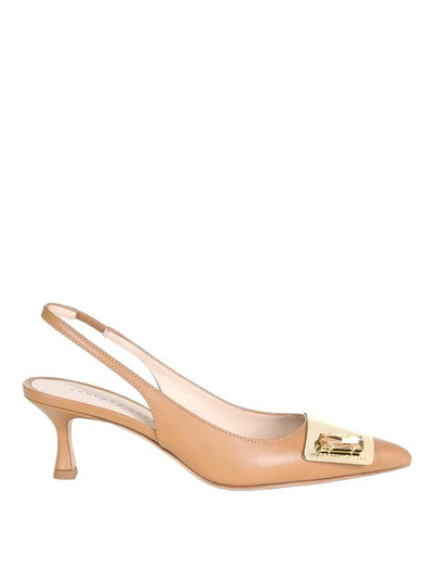 Chanel Slingback In Softy Camel