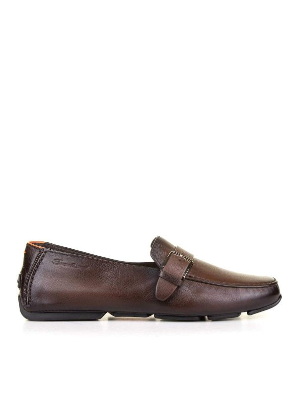 Mocassino Marrone In Pelle