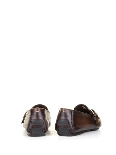 Mocassino Marrone In Pelle