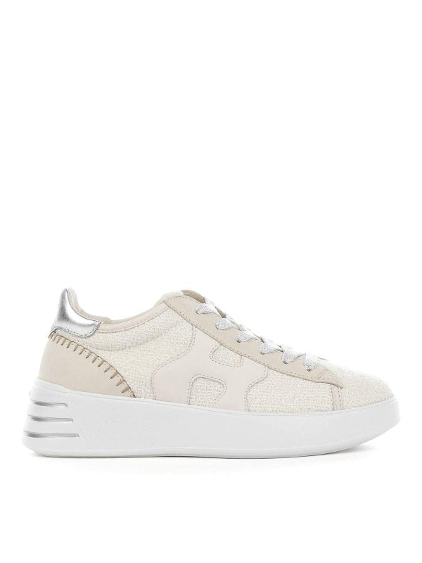 Sneakers Rebel Bianco In Tessuto Boucl