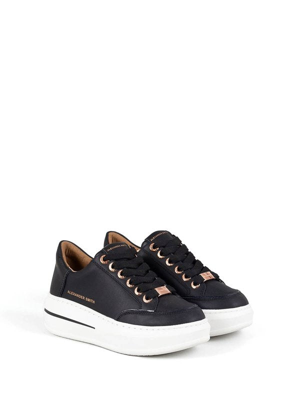 Sneaker Lancaster In Pelle Nero