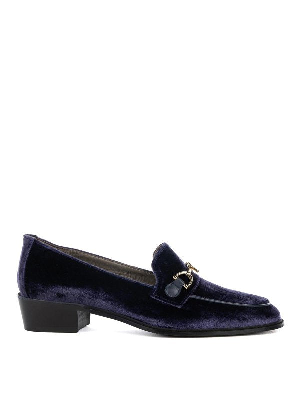 Mocassino Axel Blu Navy In Velluto