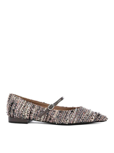 Ballerine Icaro In Tweed Nero