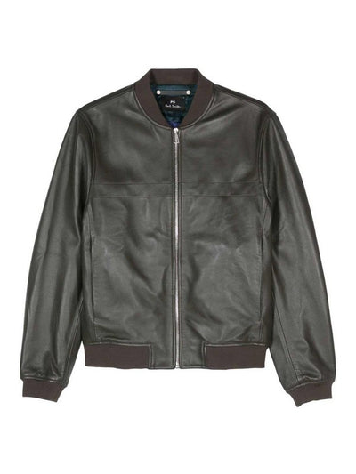 Giubbotto Bomber In Pelle