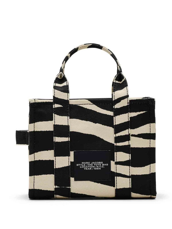 Borsa Tote Con Stampa Zebrata