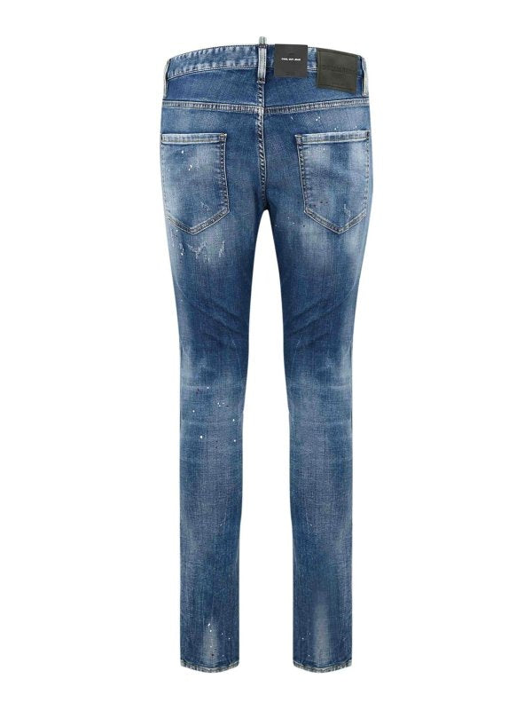 Jeans Skinny Alla Moda Con Toppe