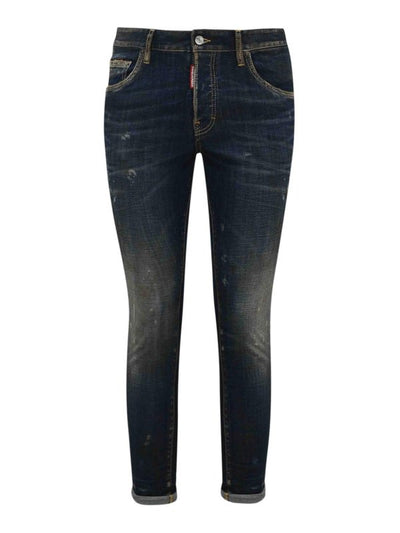 Jeans Skinny Da Pattinatore In Denim