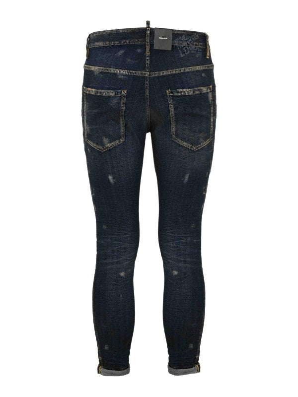 Jeans Skinny Da Pattinatore In Denim