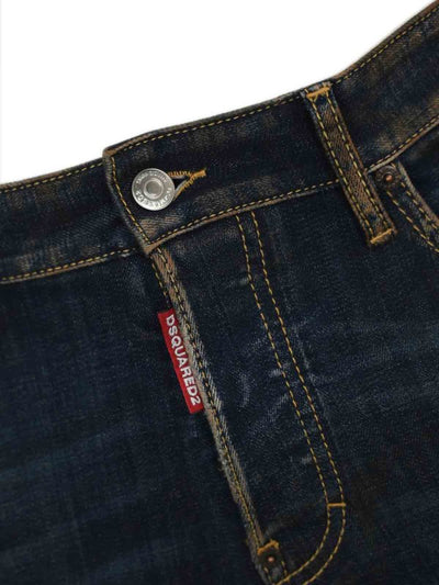 Jeans Skinny Da Pattinatore In Denim