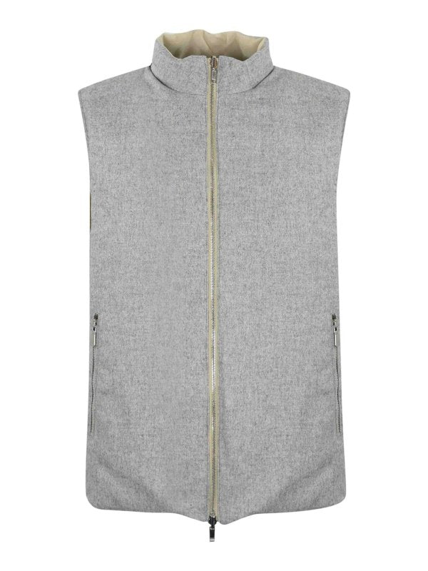 Gilet In Pelle Scamosciata