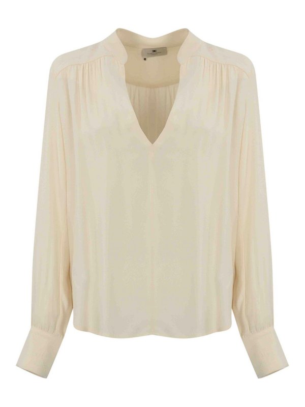 Blusa In Georgette Con Fantasia A Righe