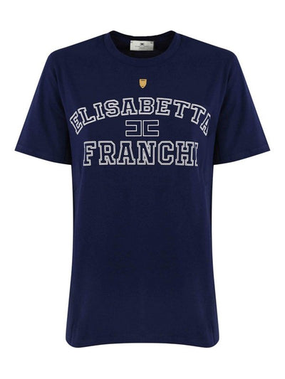 T-shirt In Jersey Con Logo Stile College