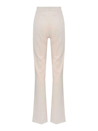 Pantaloni Palazzo In Crepe Stretch