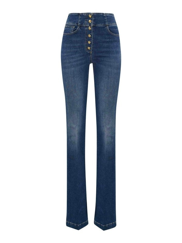 Jeans Svasati In Cotone Stretch