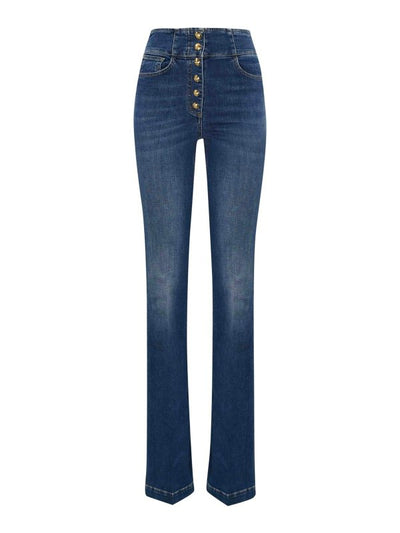 Jeans Svasati In Cotone Stretch