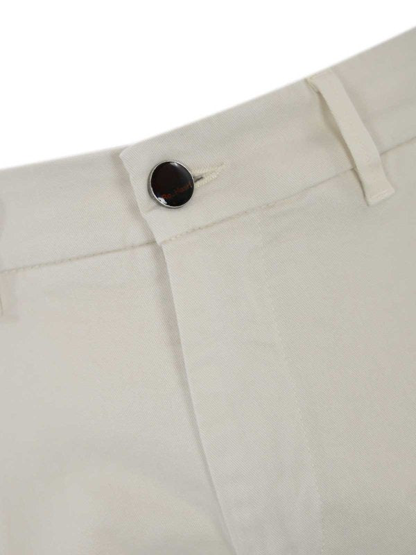 Pantaloni Chino Mucha Core Bianchi