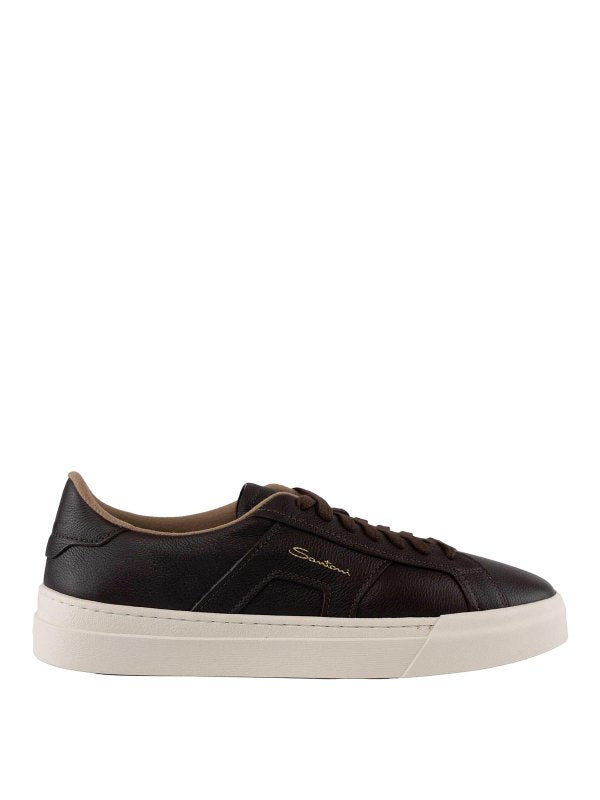 Sneakers Dbs In Pelle Marrone