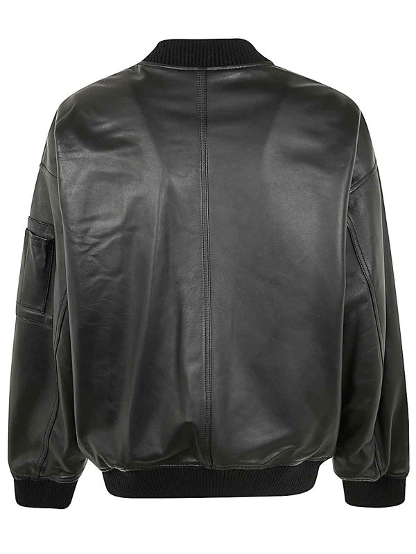 Bomber Oversize In Pelle