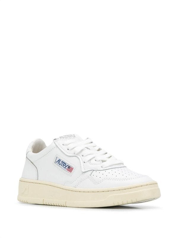 Sneakers Basse In Pelle