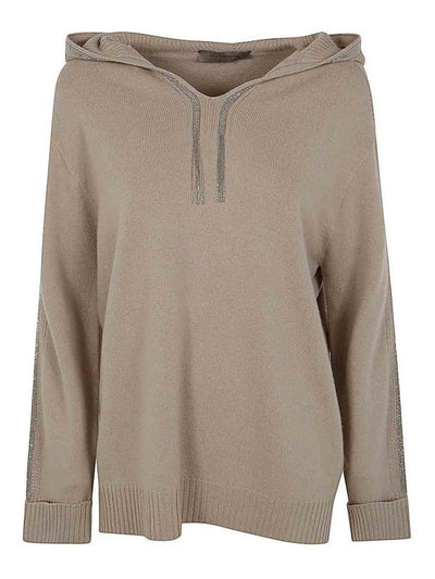 Felpa Con Cappuccio Active In Cashmere