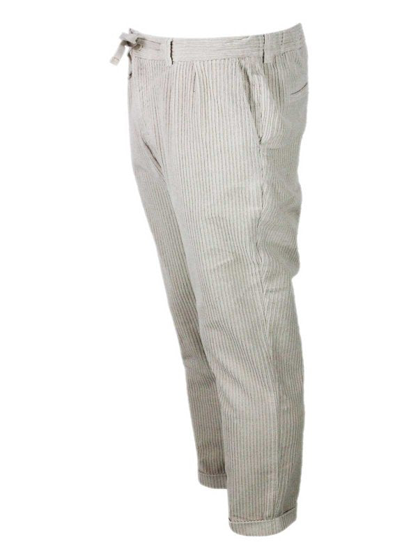 Pantaloncini In Cotone Elasticizzato