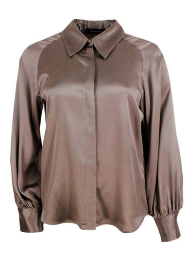 Camicia In Seta Stretch