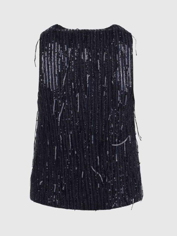 Gilet Con Paillettes