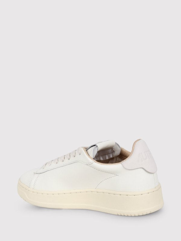 Sneakers Basse In Pelle Stringate