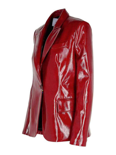 Blazer In Poliestere Bordeaux