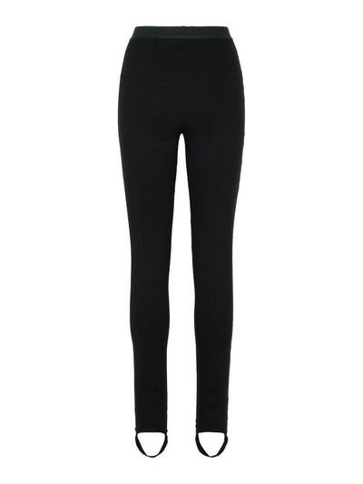 Leggings Neri In Misto Viscosa