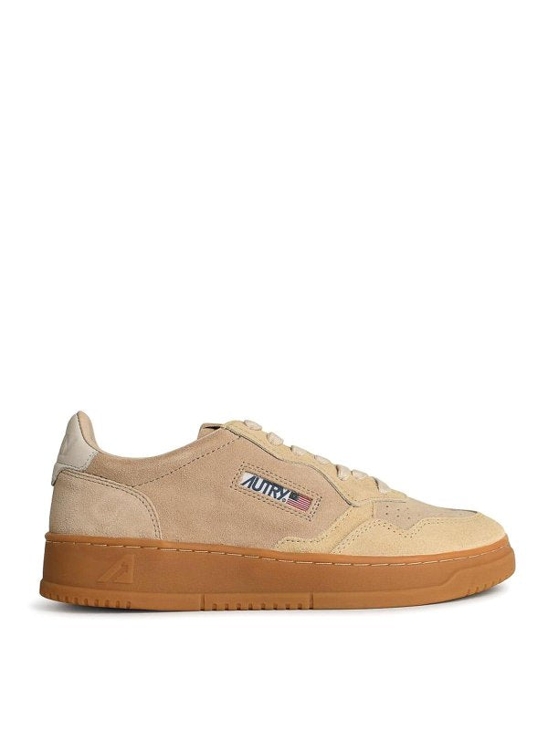 Sneaker Medialist In Pelle Scamosciata Beige