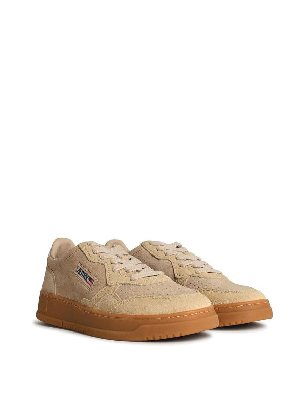 Sneaker Medialist In Pelle Scamosciata Beige