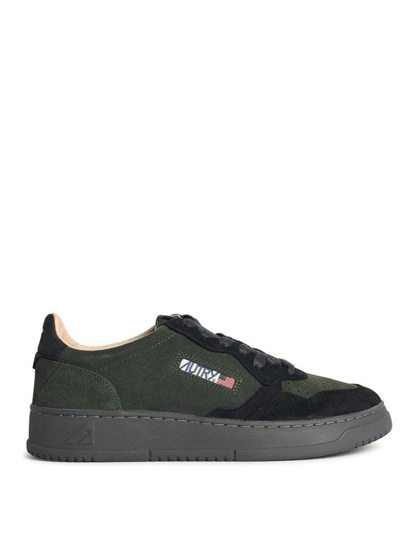 Sneakers Medialist In Pelle Scamosciata Verde