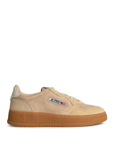 Sneaker Medialist In Pelle Scamosciata Beige