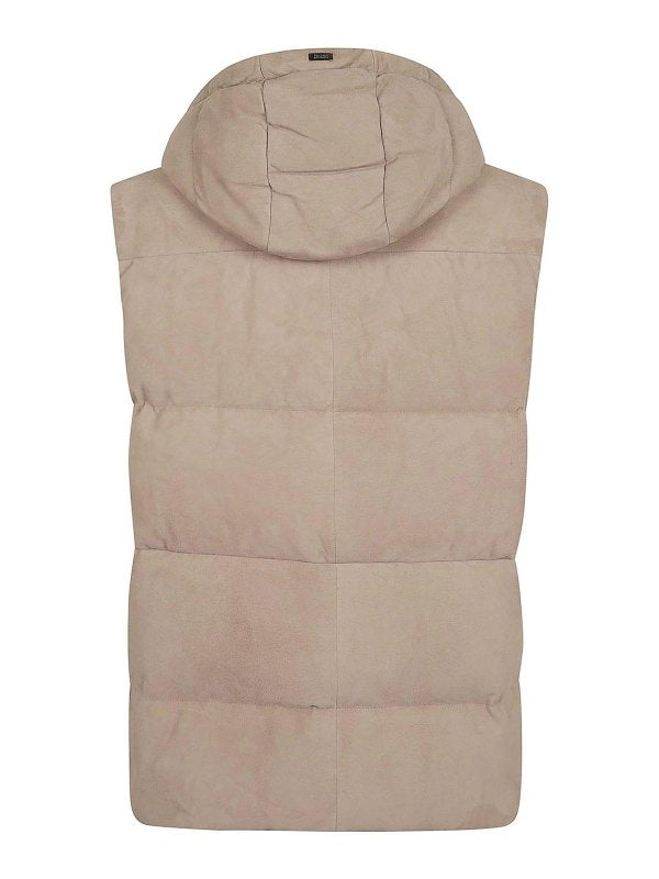 Gilet In Pelle Scamosciata