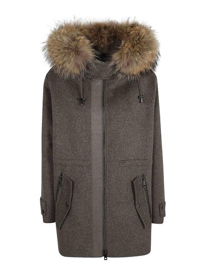 Parka C/imbottito E Bordo Pelliccia