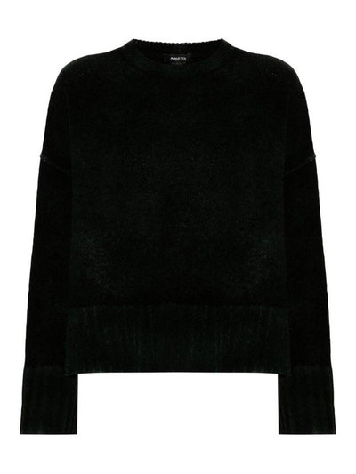 Maglione Girocollo In Misto Lana E Cashmere