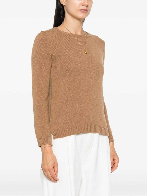 Maglia Girocollo In Cashmere