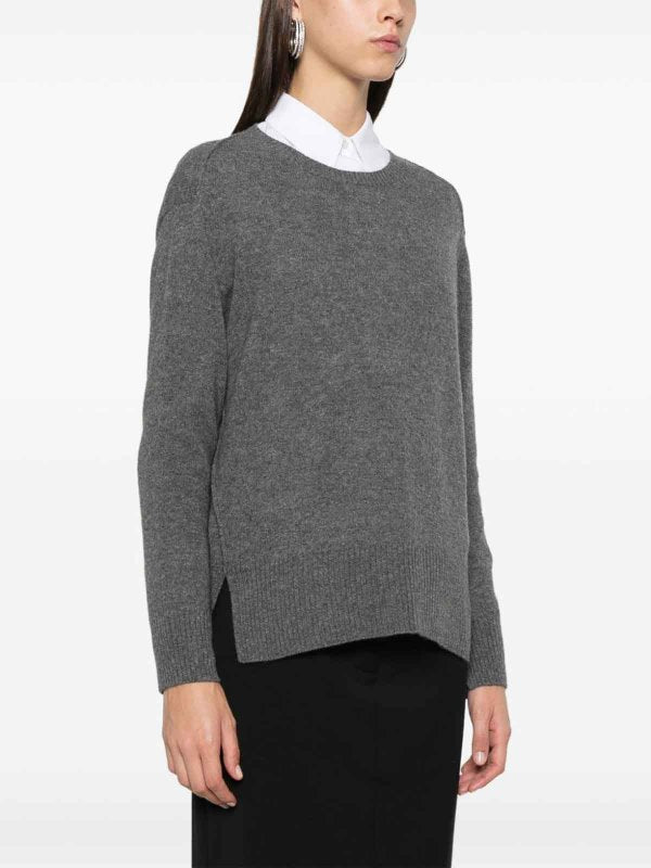 Maglia Girocollo In Cashmere