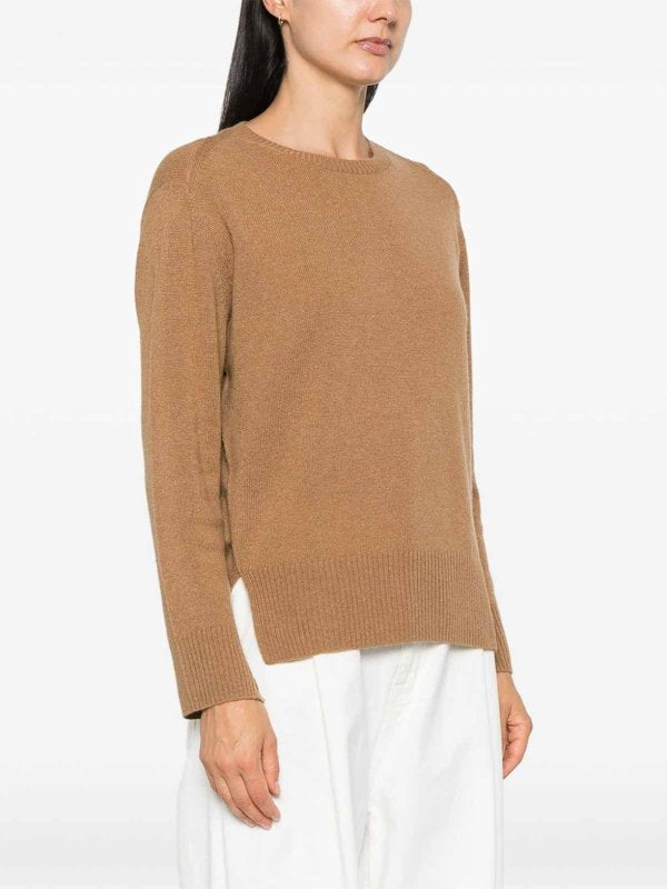 Maglia Girocollo In Cashmere