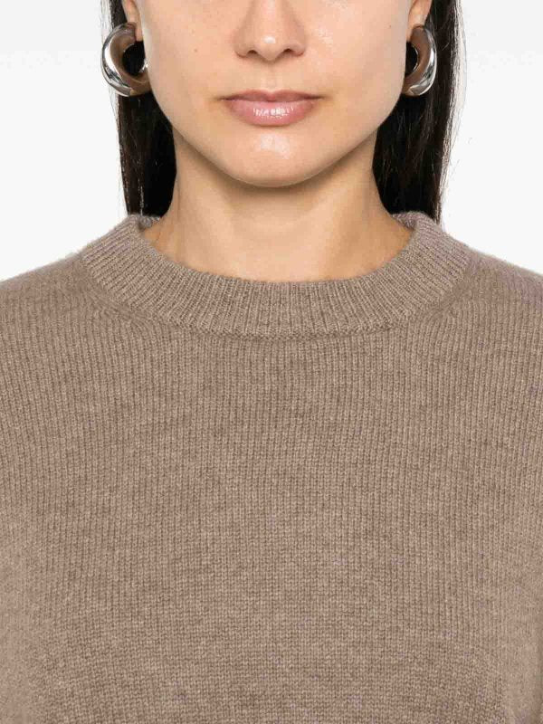 Maglia Girocollo In Cashmere