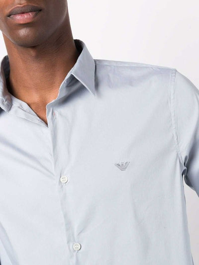 Camicia In Cotone Con Logo