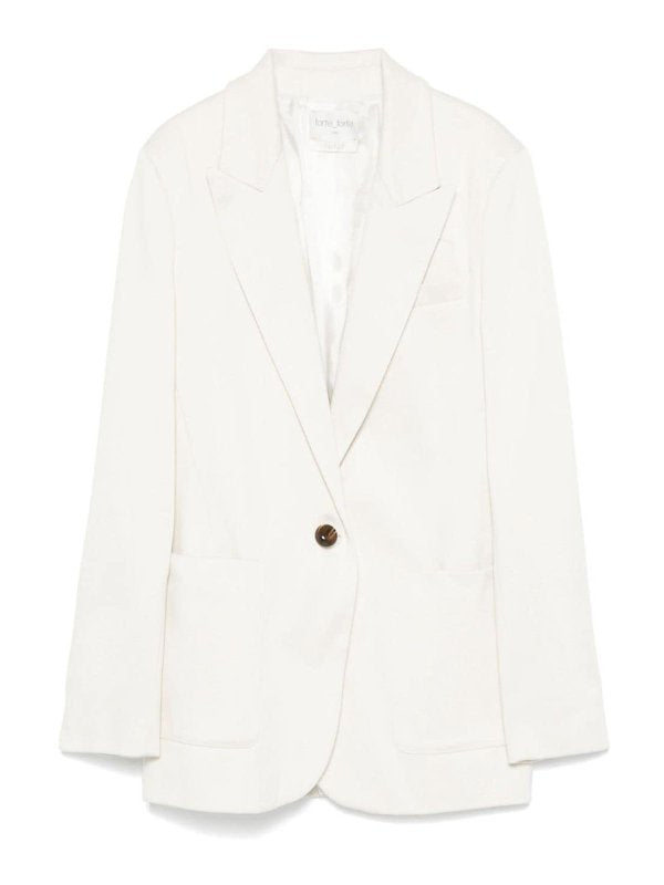 Giacca Blazer Monopetto In Cotone