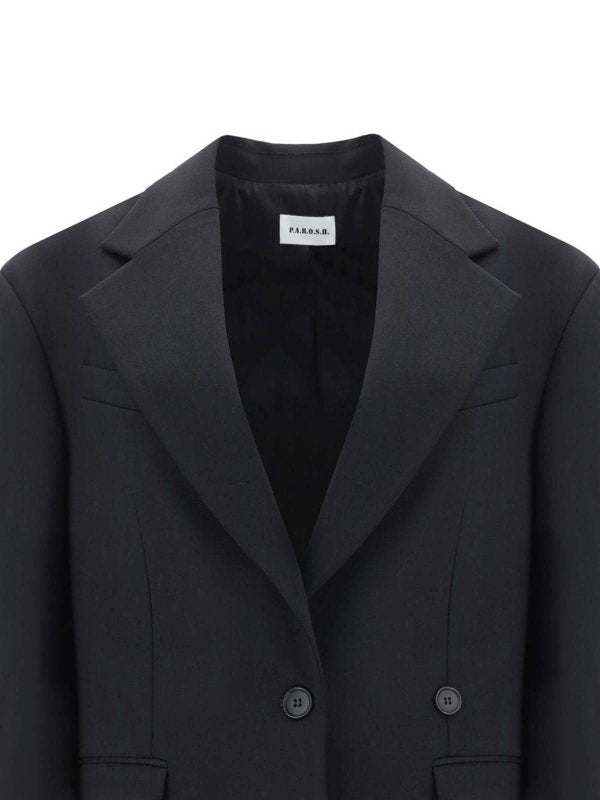 Giacca Blazer Monopetto In Lana