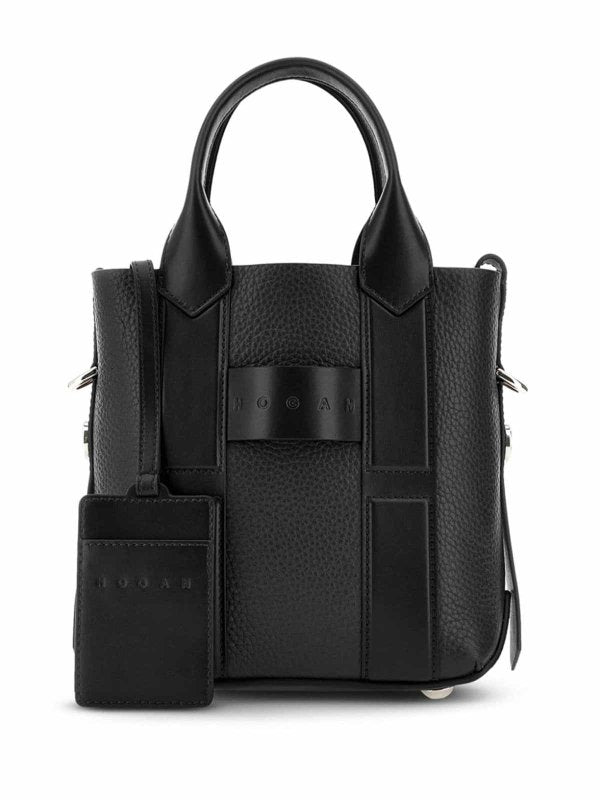 Borsa Tote Piccola In Pelle Con Scritta