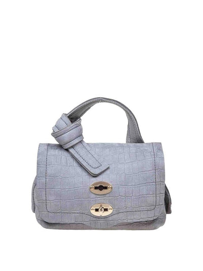 Postina Caiman Baby In Nabuk Colore Grigio