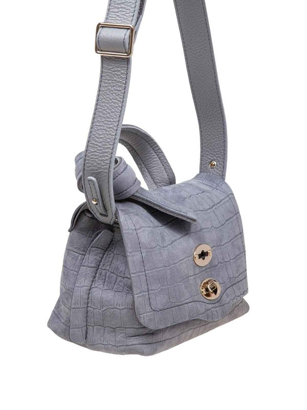 Postina Caiman Baby In Nabuk Colore Grigio