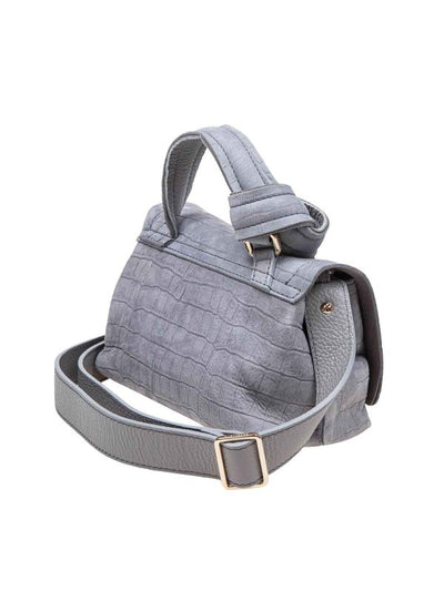 Postina Caiman Baby In Nabuk Colore Grigio