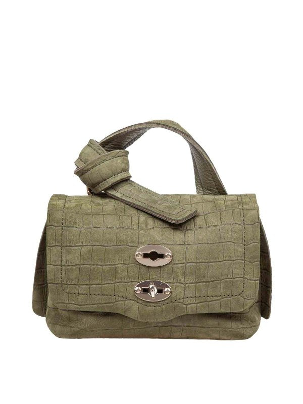 Postina Caiman Baby In Nabuk Colore Verde